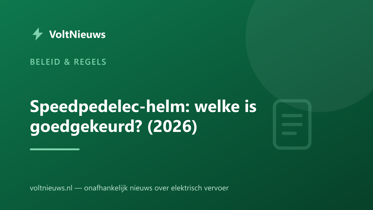 Speedpedelec-helm: welke is goedgekeurd?